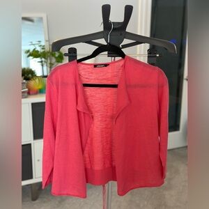 Pink Open Cardigan by Olsen designer